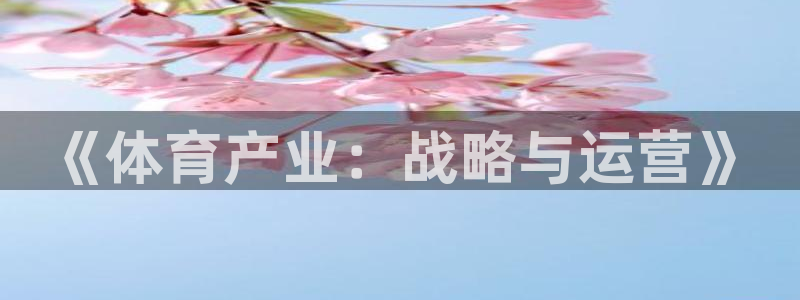 必一运动B-Sport官方网站入口：《体育产业：战略与运营》