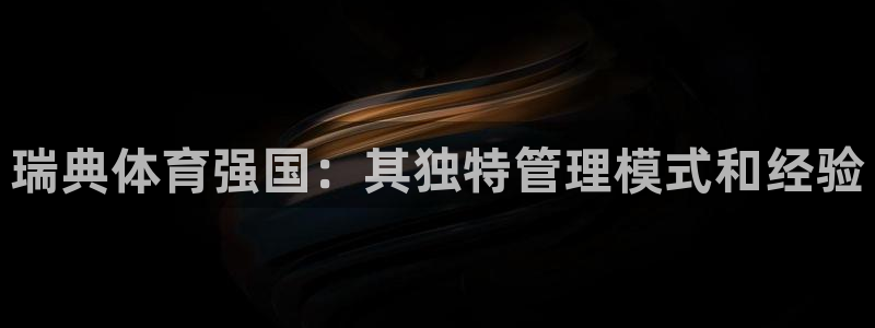 必一体育验证码：瑞典体育强国：其独特管理模式和经验